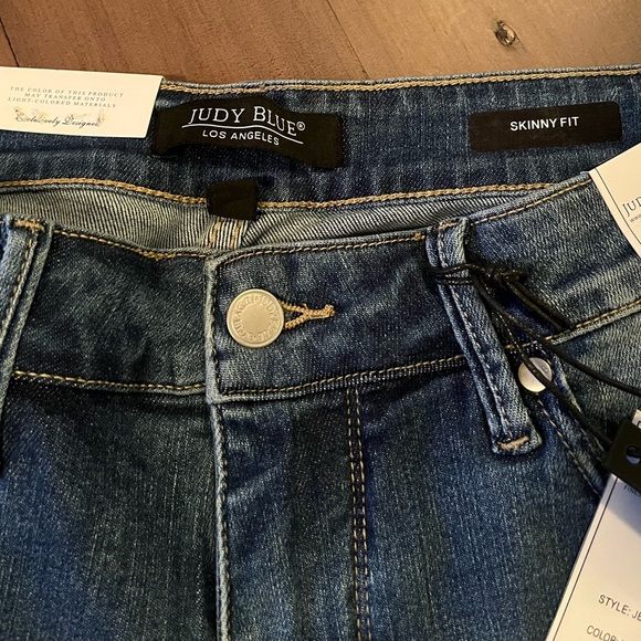 Judy Blue Skinny Tummy Control Fit Blue Women's Jeans - Picture 3 of 8